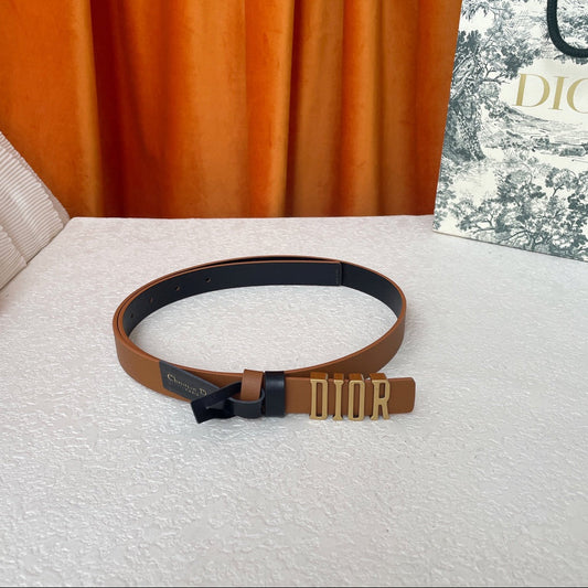 DIOR 25S BELT 20 MM IN BROWN CALFSKIN 562035 - 30