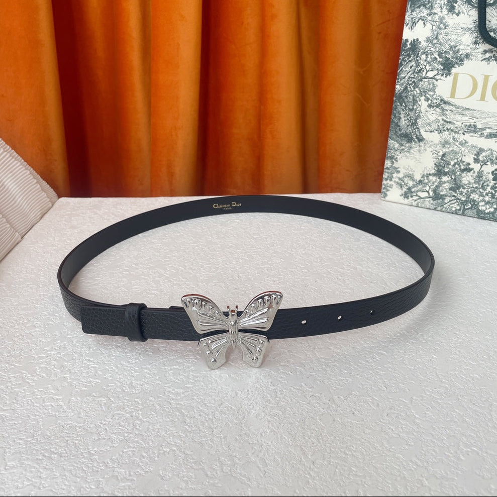 DIOR 25S BELT 20 MM IN BLACK CALFSKIN 567922 - 30