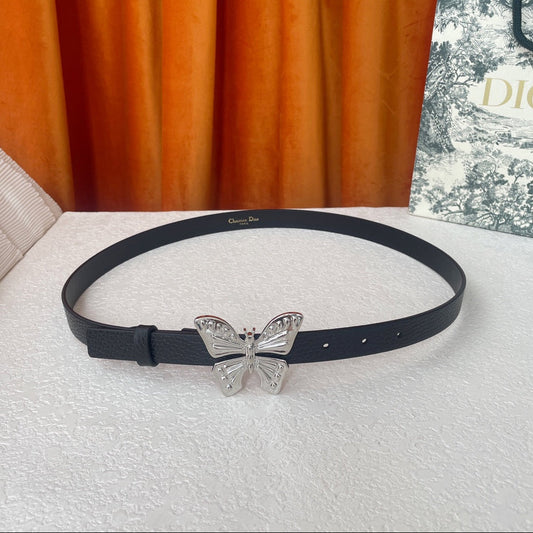 РЕМІНЬ DIOR 25S 20 ММ З ЧОРНОЇ ТЕЛЯЧОЇ ШКІРИ 567922 - 30