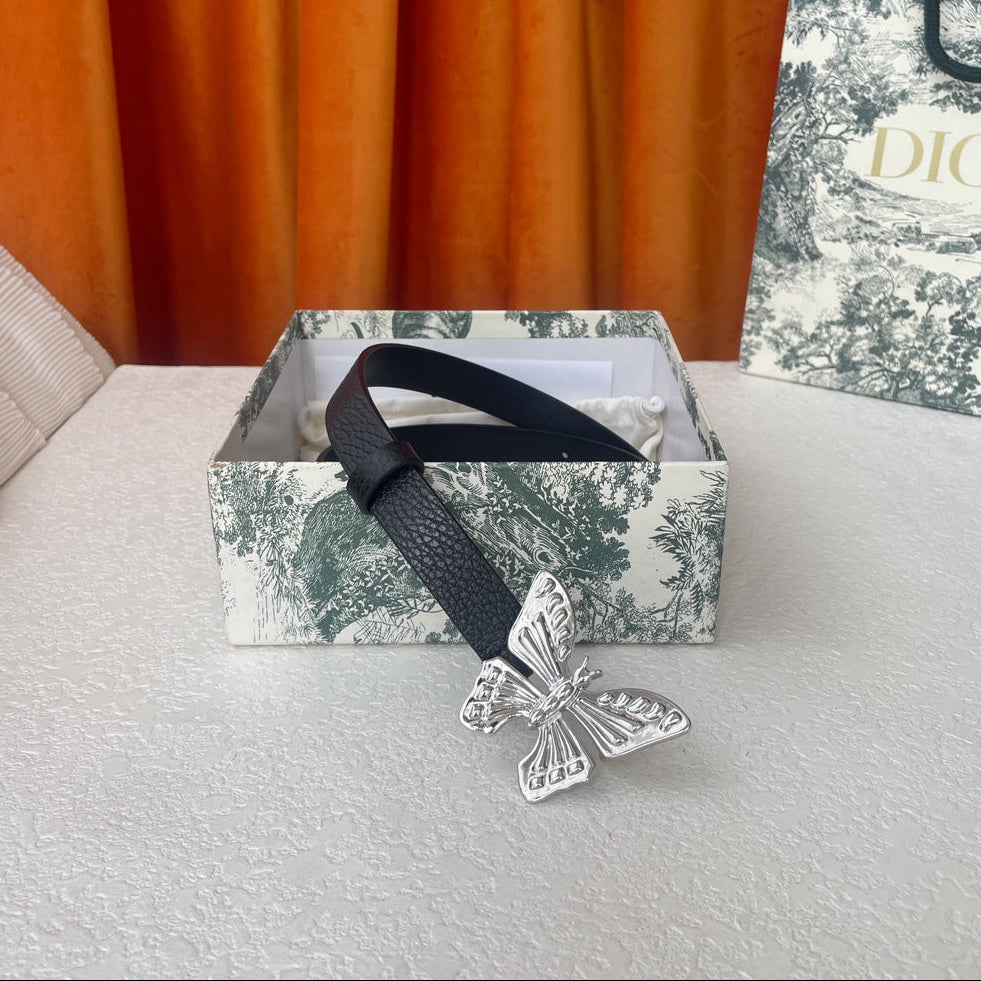 DIOR 25S BELT 20 MM IN BLACK CALFSKIN 567922 - 30