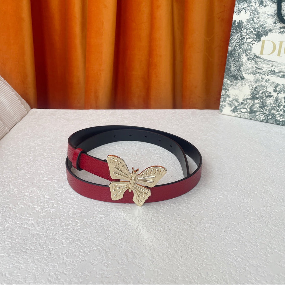 DIOR 25S BELT 20 MM IN RED CALFSKIN 567924 - 30