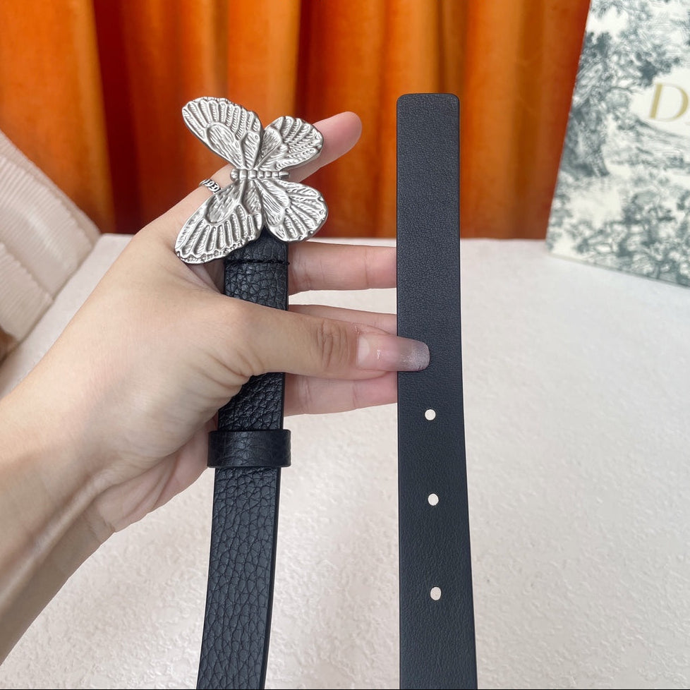 DIOR 25S BELT 20 MM IN BLACK CALFSKIN 567925 - 30