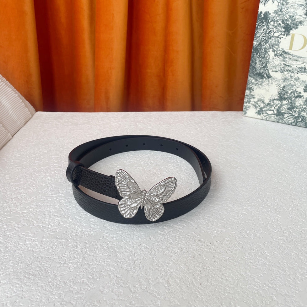 DIOR 25S BELT 20 MM IN BLACK CALFSKIN 567925 - 30