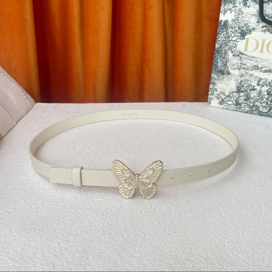 DIOR 25S BELT 20 MM IN CREAM WHITE CALFSKIN 567928 - 30