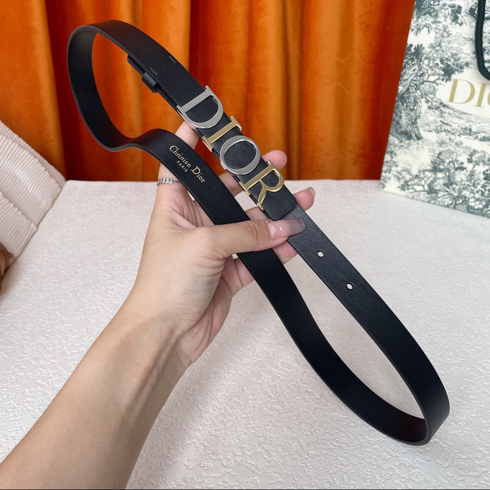 DIOR 25S BELT 20 MM IN BLACK CALFSKIN 562162 - 30