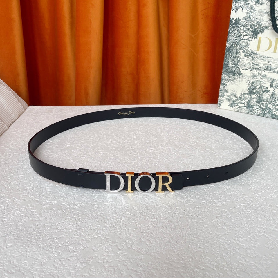 DIOR 25S BELT 20 MM IN BLACK CALFSKIN 562162 - 30