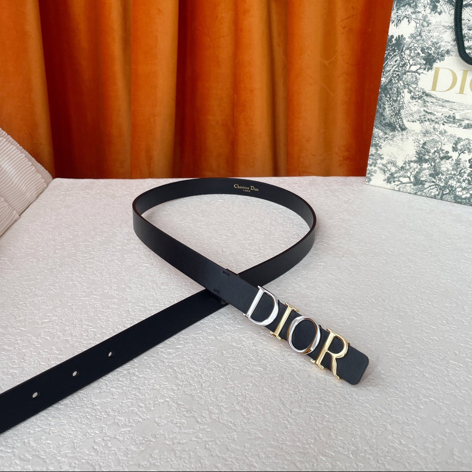 DIOR 25S BELT 20 MM IN BLACK CALFSKIN 562162 - 30