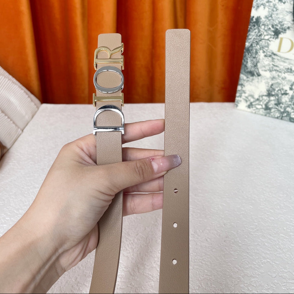DIOR 25S BELT 20 MM IN GREY BROWN CALFSKIN 562164 - 30