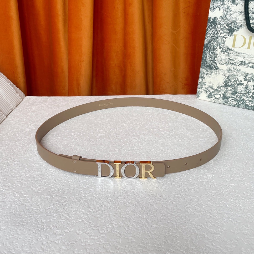 DIOR 25S BELT 20 MM IN GREY BROWN CALFSKIN 562164 - 30