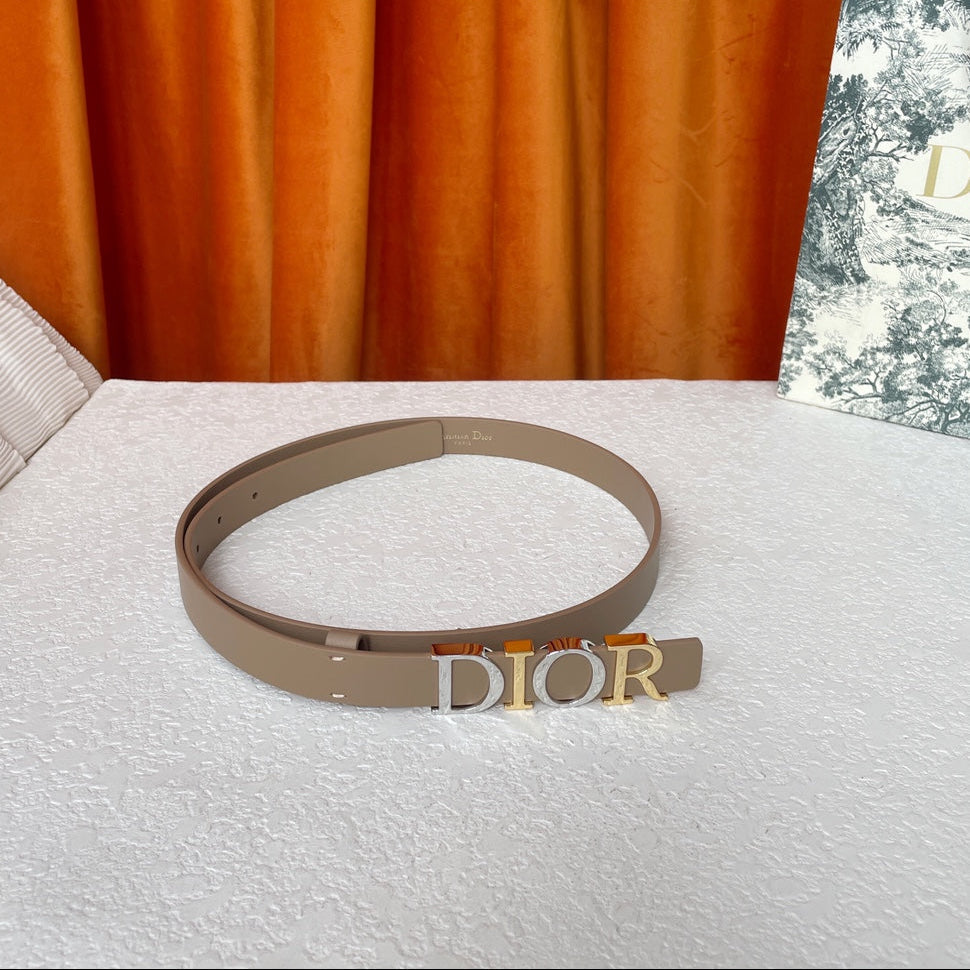 DIOR 25S BELT 20 MM IN GREY BROWN CALFSKIN 562164 - 30