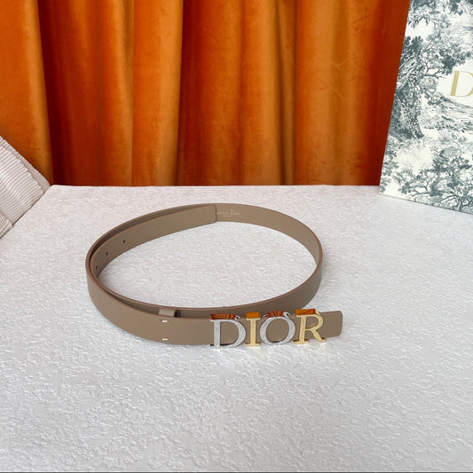 DIOR 25S BELT 20 MM IN GREY BROWN CALFSKIN 562164 - 30