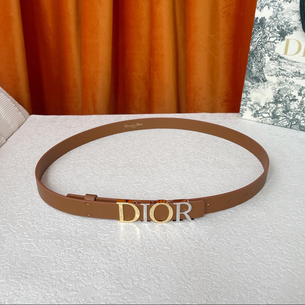 DIOR 25S BELT 20 MM IN BROWN CALFSKIN 562165 - 30