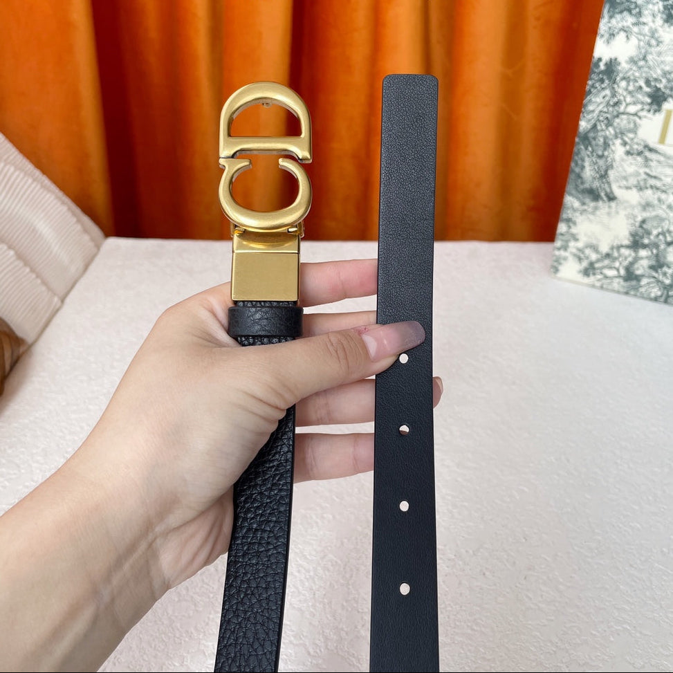 DIOR 25S BELT 20 MM IN BLACK CALFSKIN 563224 - 30