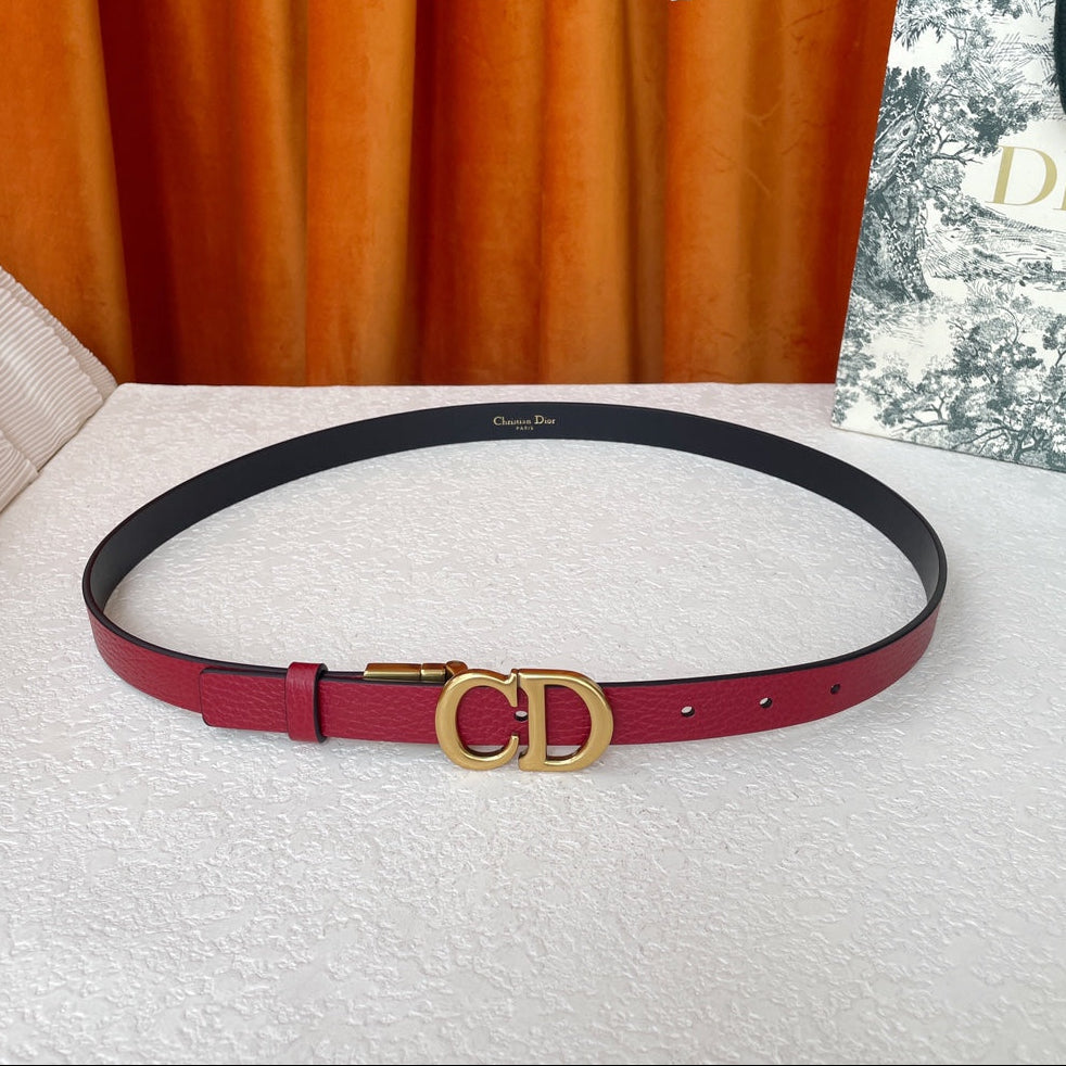 DIOR 25S BELT 20 MM IN RED CALFSKIN 563226 - 30