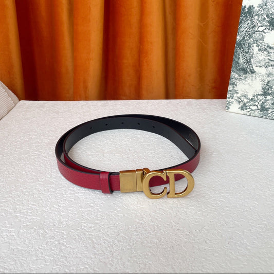 DIOR 25S BELT 20 MM IN RED CALFSKIN 563226 - 30