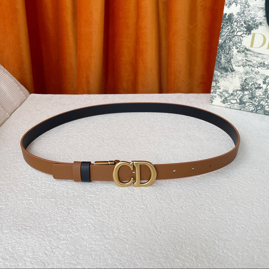 DIOR 25S BELT 20 MM IN BROWN CALFSKIN 563228 - 30