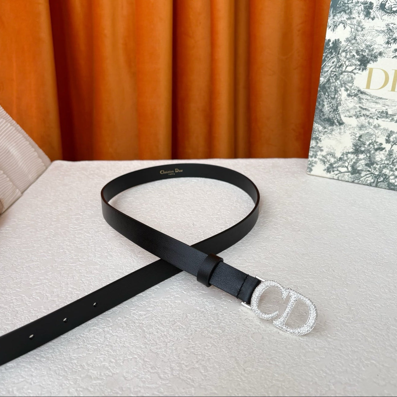DIOR 25S BELT 20 MM IN BLACK CALFSKIN 595243 - 30