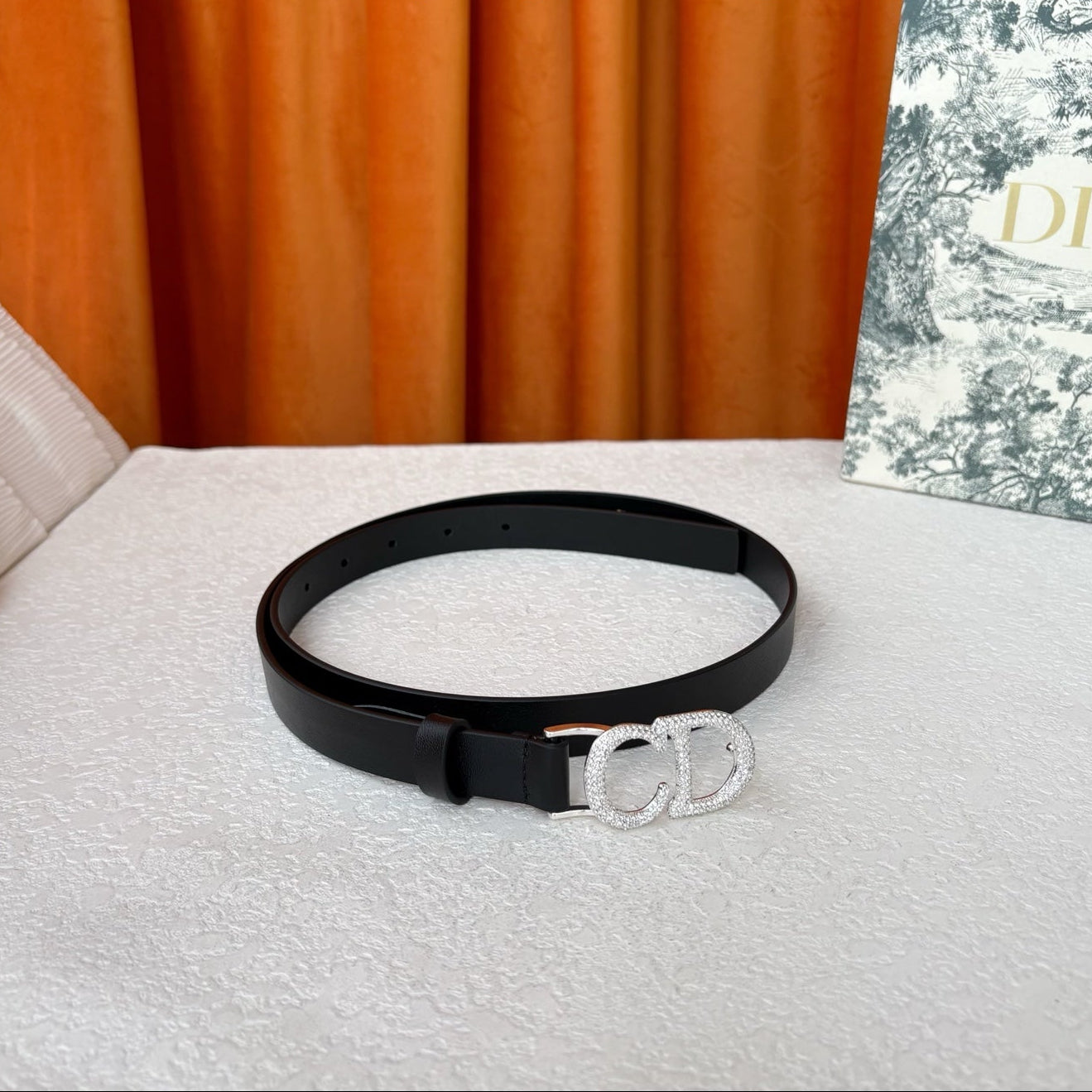 DIOR 25S BELT 20 MM IN BLACK CALFSKIN 595243 - 30