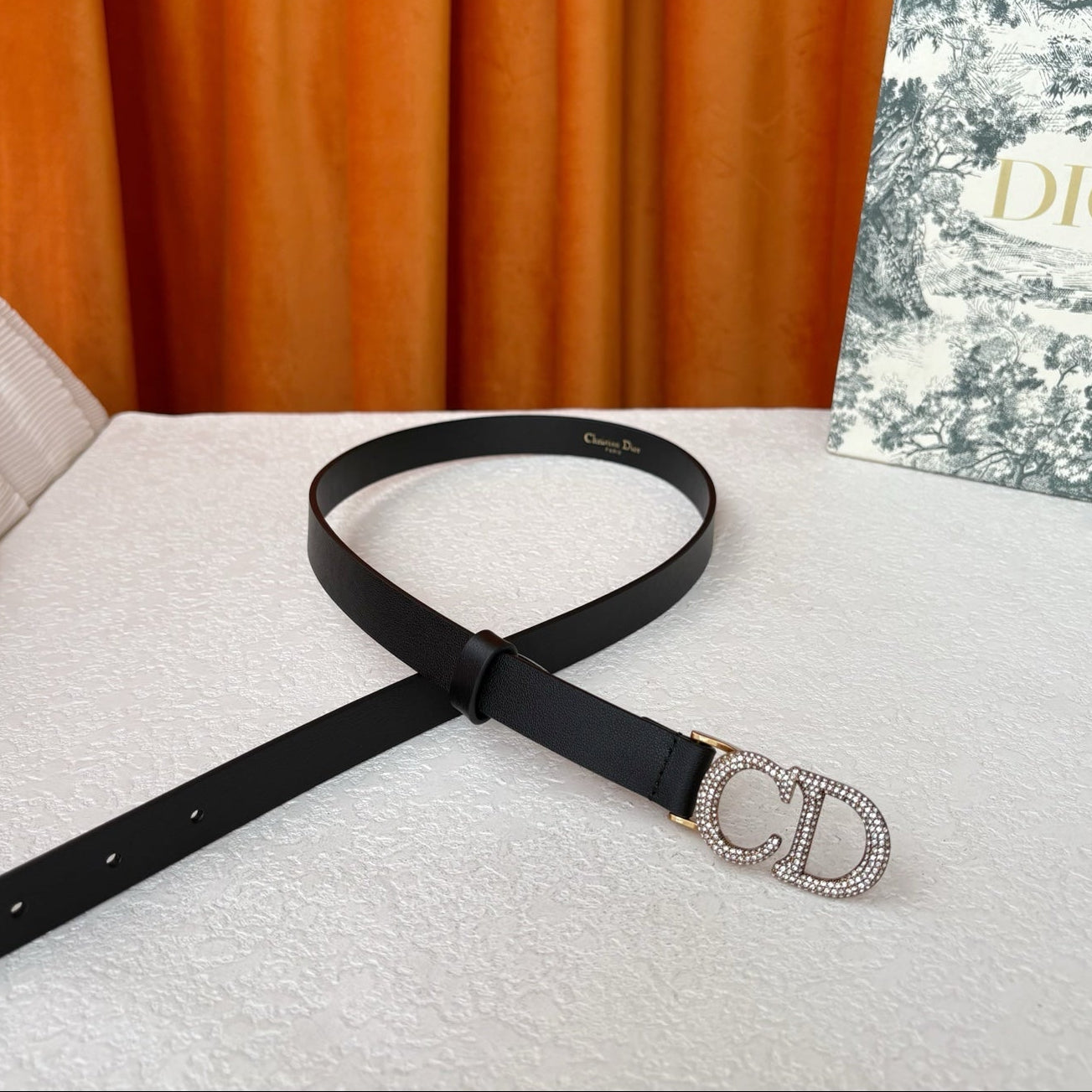 DIOR 25S BELT 20 MM IN BLACK CALFSKIN 595244 - 30