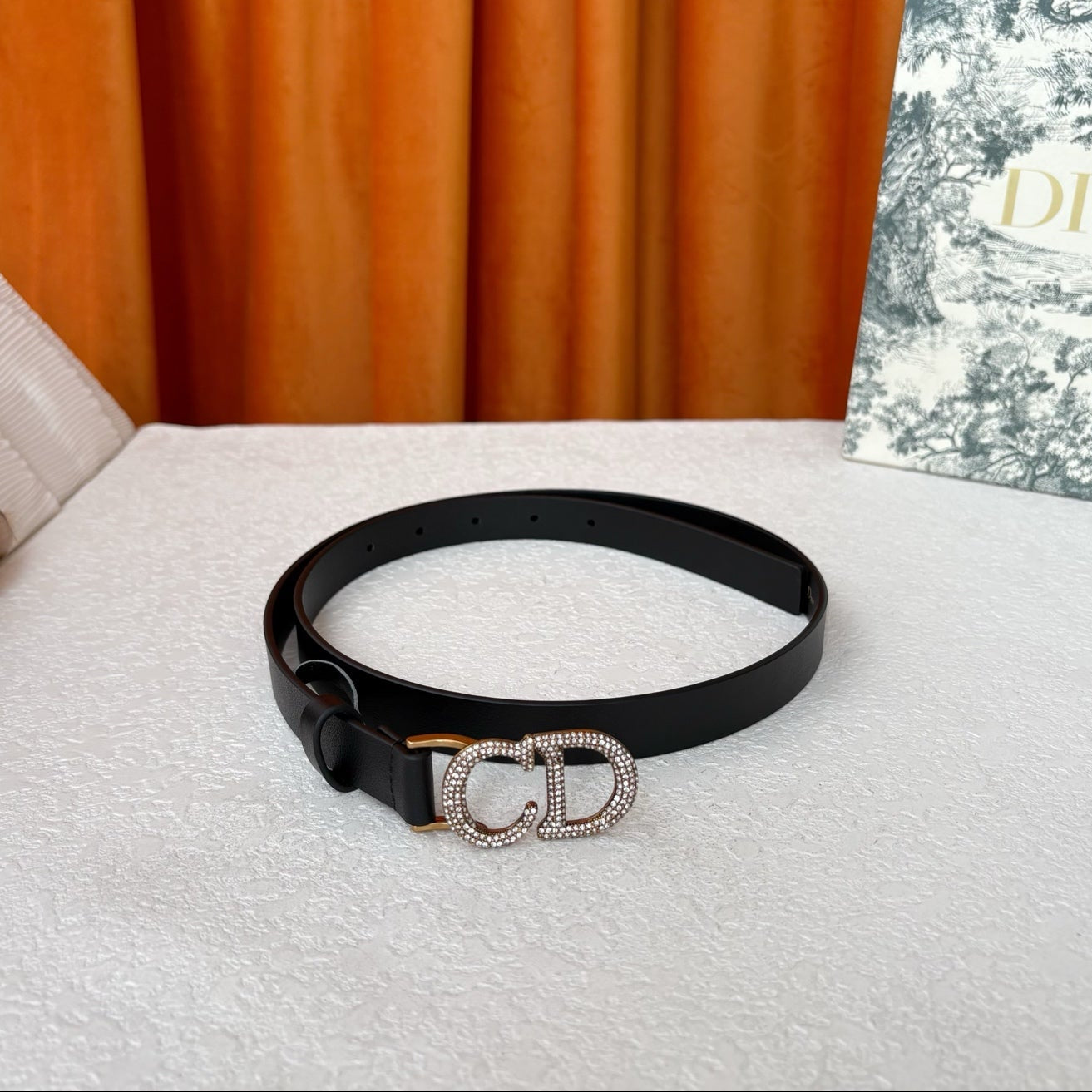 DIOR 25S BELT 20 MM IN BLACK CALFSKIN 595244 - 30