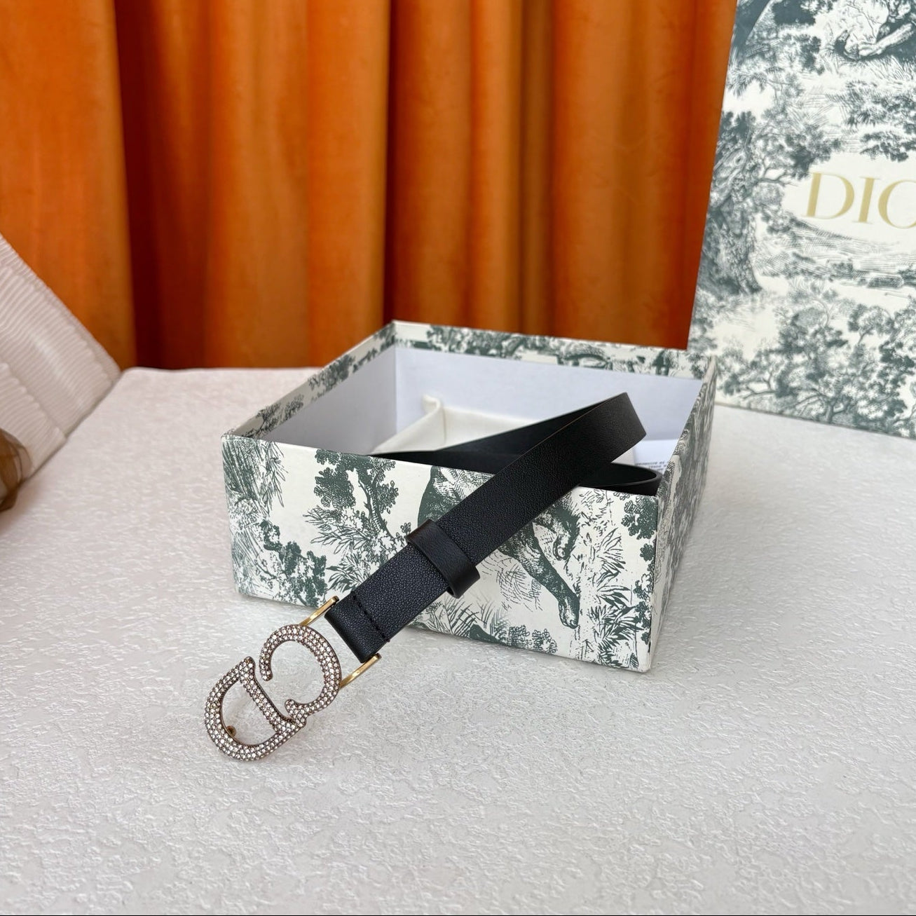 DIOR 25S BELT 20 MM IN BLACK CALFSKIN 595244 - 30