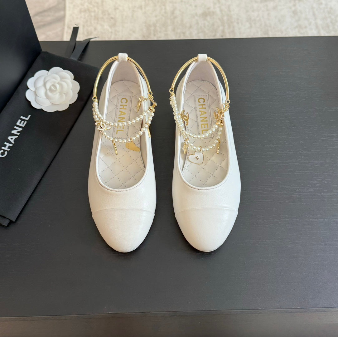 Double Strap Chunky Heel Mary Jane Shoes White - 35