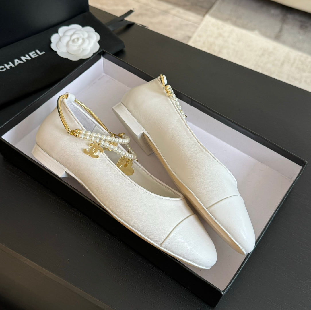 Double Strap Chunky Heel Mary Jane Shoes White - 35