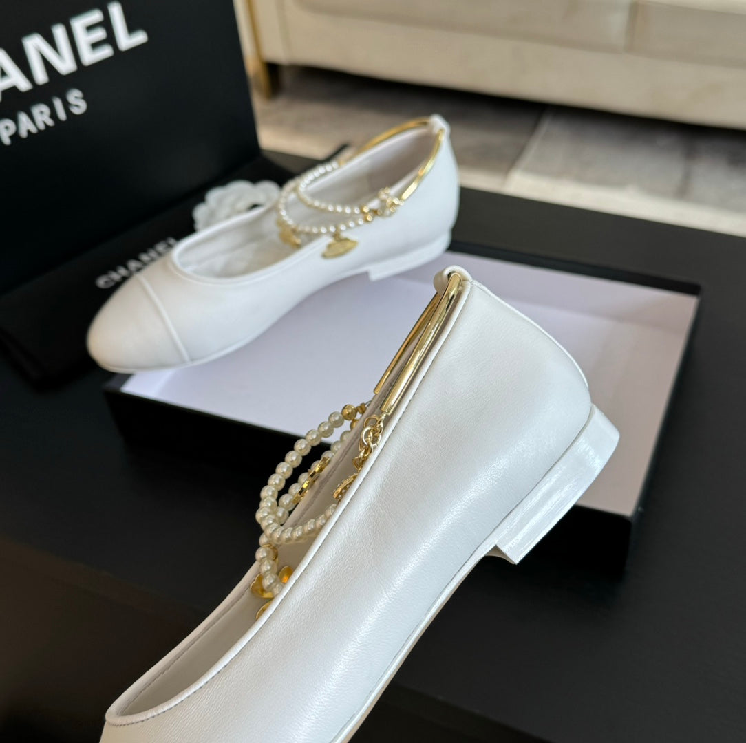 Double Strap Chunky Heel Mary Jane Shoes White - 35
