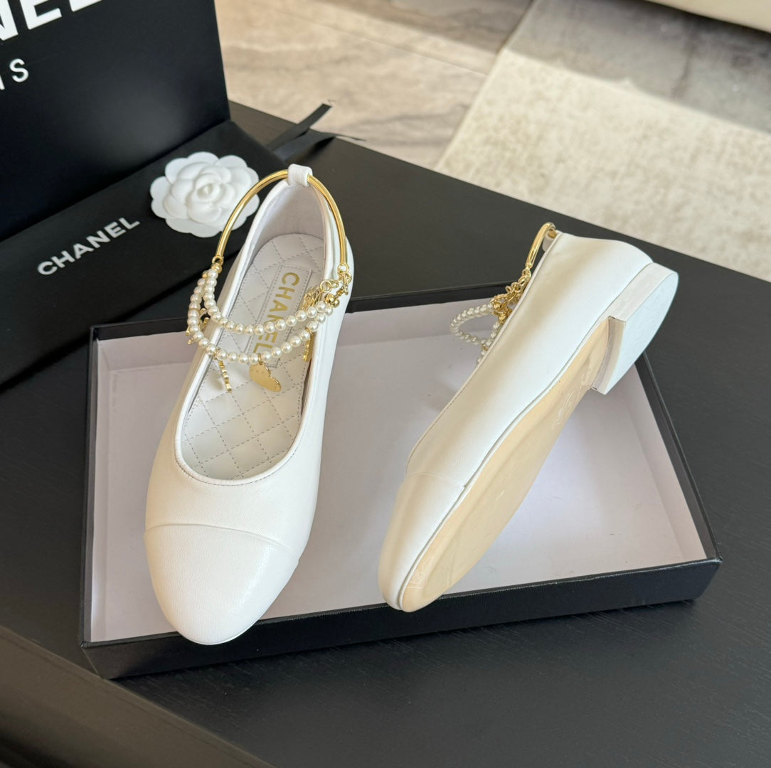 Double Strap Chunky Heel Mary Jane Shoes White - 35