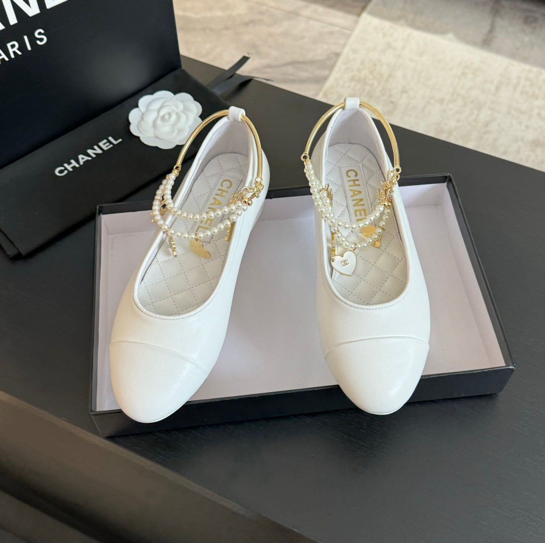 Double Strap Chunky Heel Mary Jane Shoes White - 35