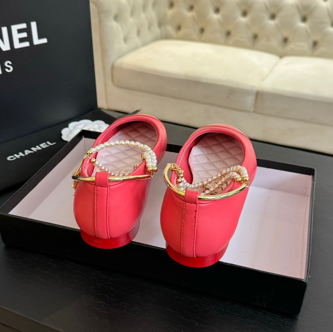 Double Strap Chunky Heel Mary Jane Shoes Red Pink - 35