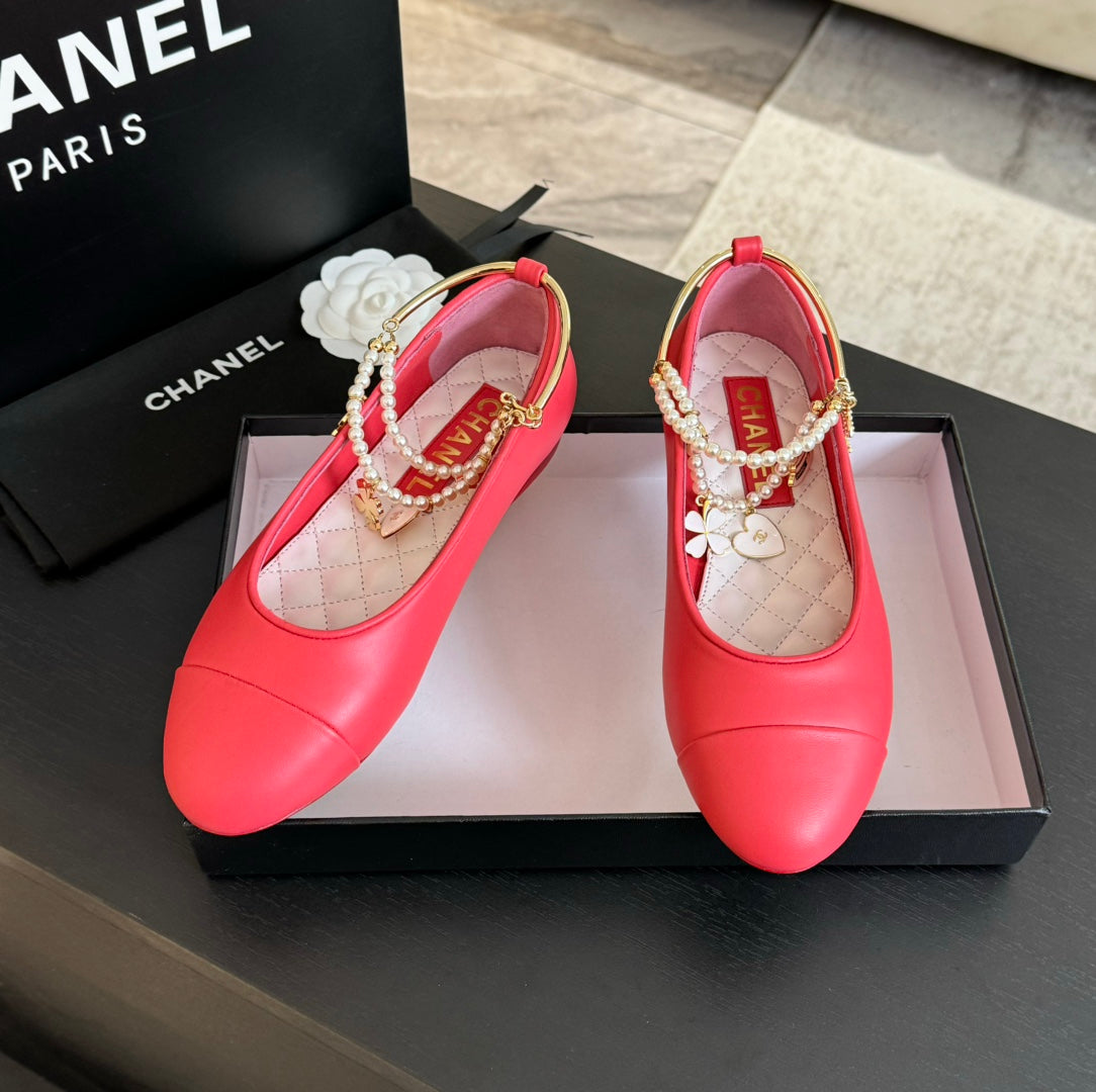 Double Strap Chunky Heel Mary Jane Shoes Red Pink - 35