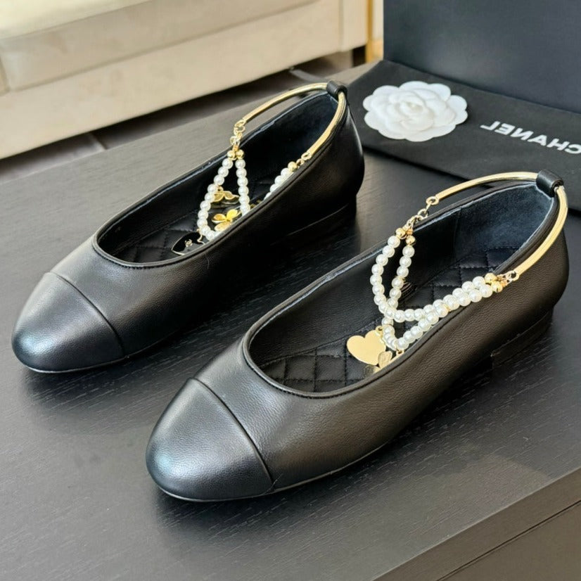 Double Strap Chunky Heel Mary Jane Shoes Black - 35