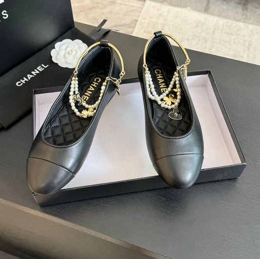 Double Strap Chunky Heel Mary Jane Shoes Black - 35