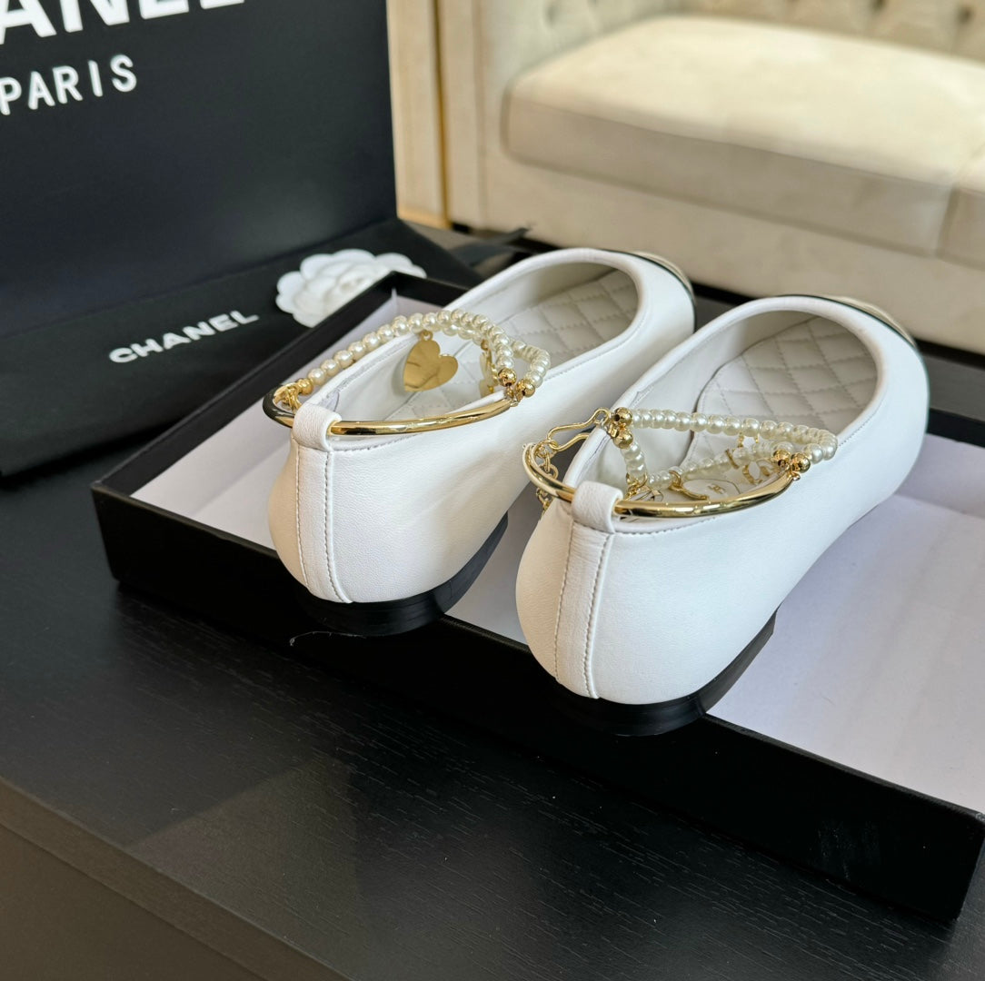 Double Strap Chunky Heel Mary Jane Shoes White Black - 35