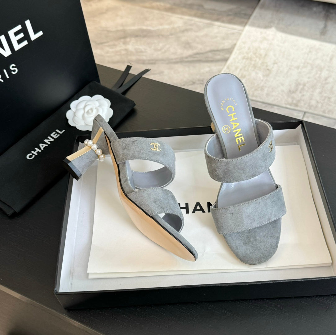 High Heels Lambskin Gray - 34