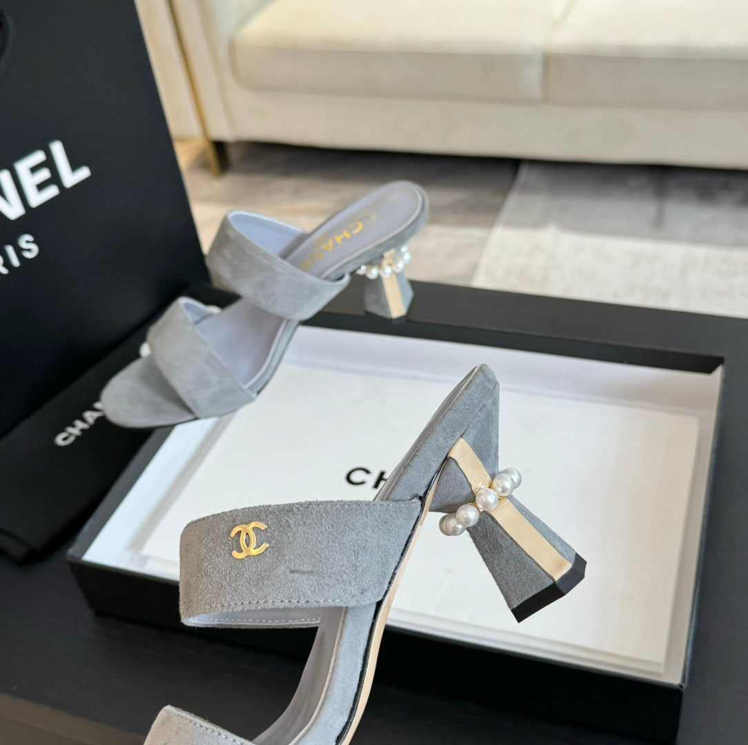 High Heels Lambskin Gray - 34