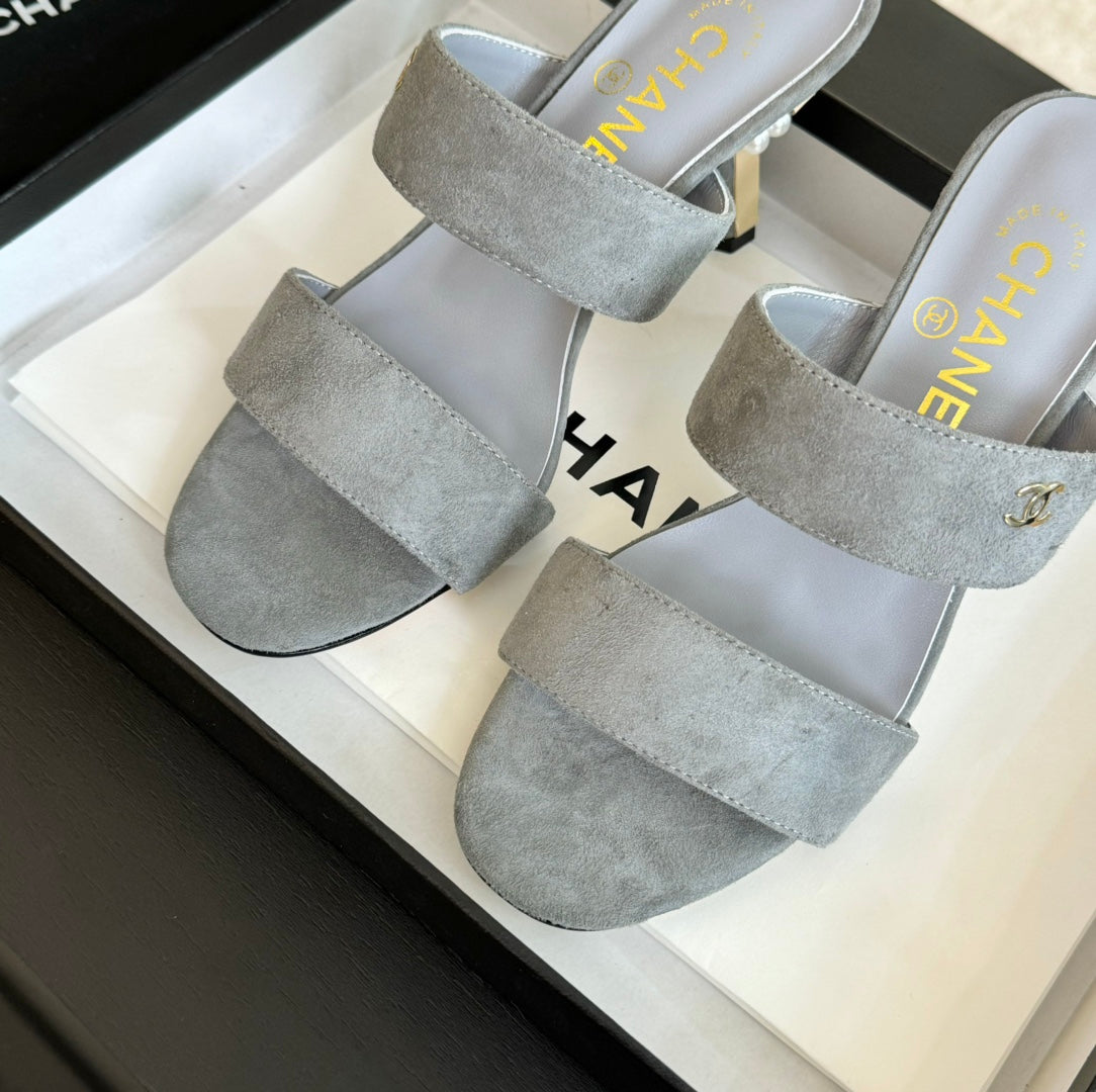 High Heels Lambskin Gray - 34