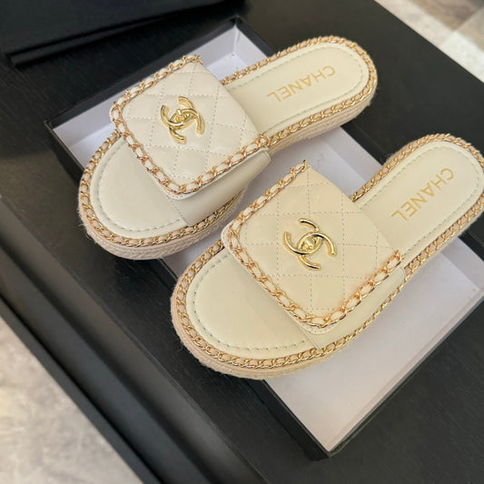 Мюлі CC Logo Sandal 20 мм, біла овчина 183980 - 35
