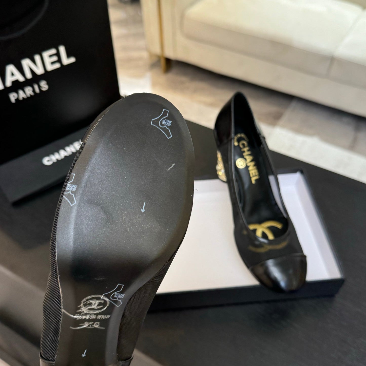 HIGH HEEL 85 MM SANDALS IN BLACK CALFSKIN AND MESH - 35