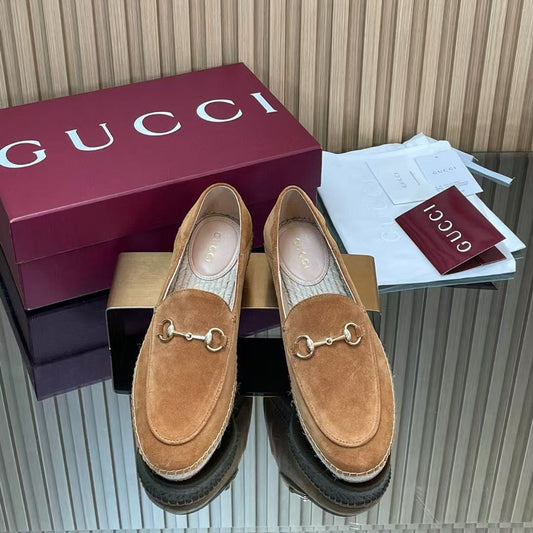 ЛОФЕРИ GUCCI 26S З КОРИЧНЕВОЇ ЗАМШІ
