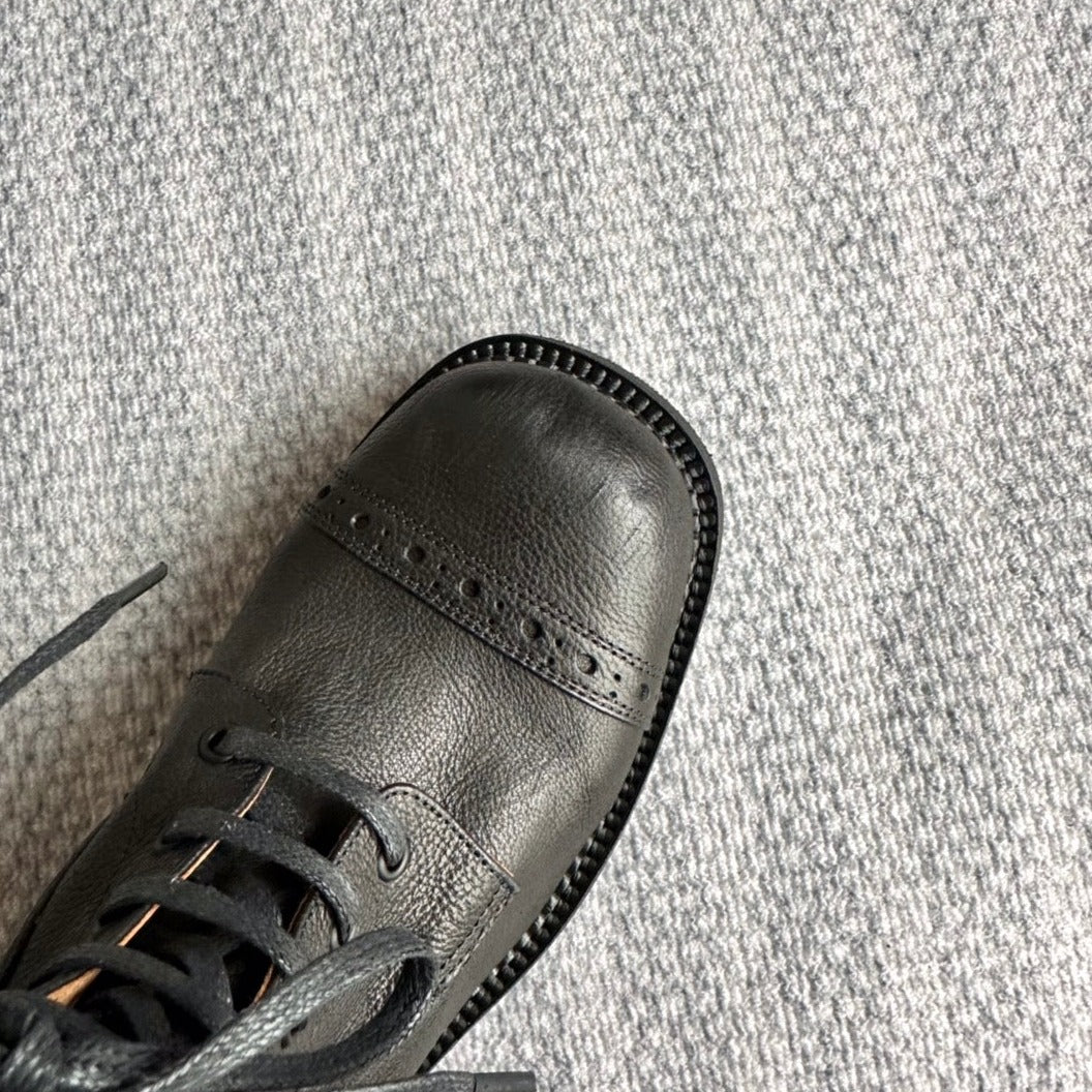 Boots Black Color Calfskin - 35