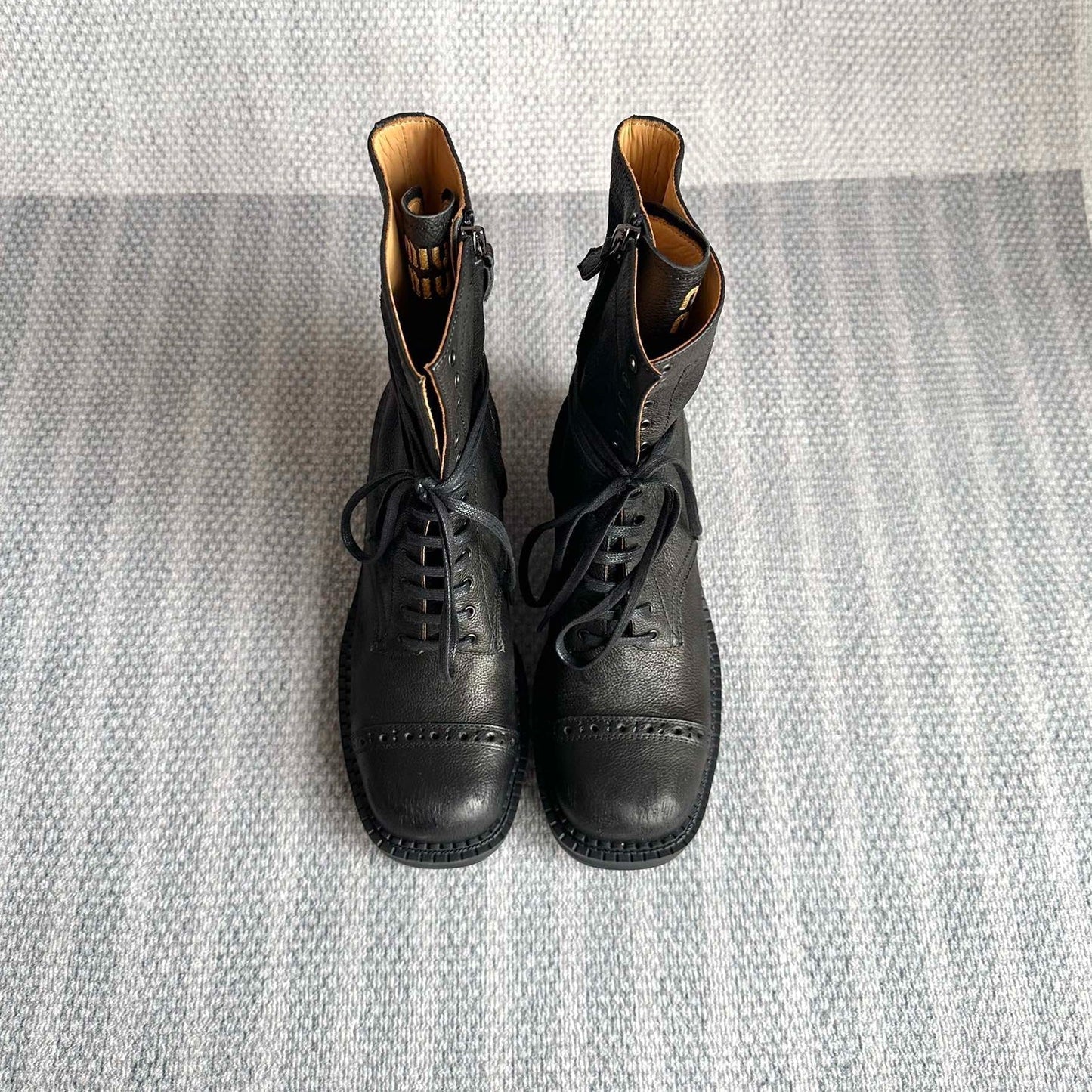 Boots Black Color Calfskin - 35