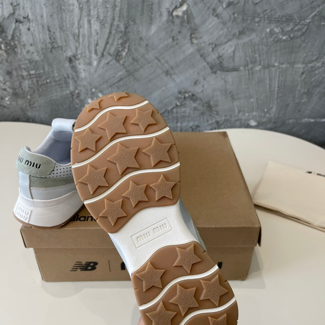 LIGHT GRAY MIX GRAY SNEAKERS COWHIDE - 35
