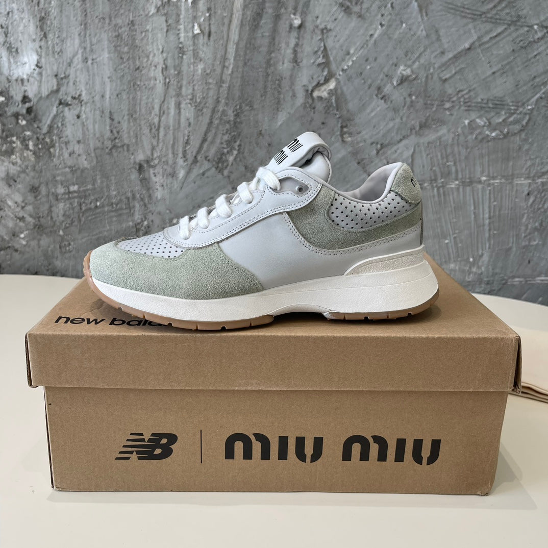 LIGHT GRAY MIX GRAY SNEAKERS COWHIDE - 35