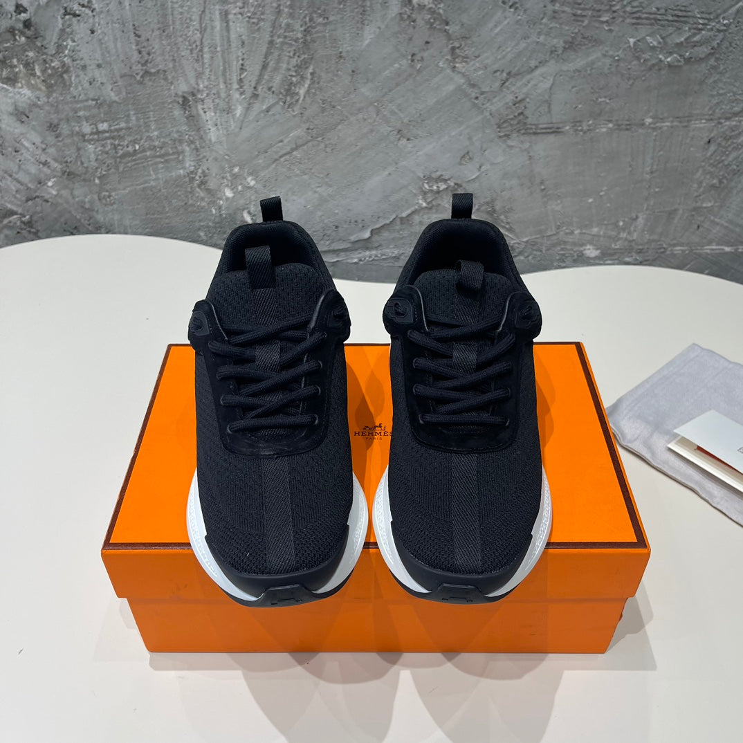 HEROS SNEAKERS BLACK GOATSKIN - 35