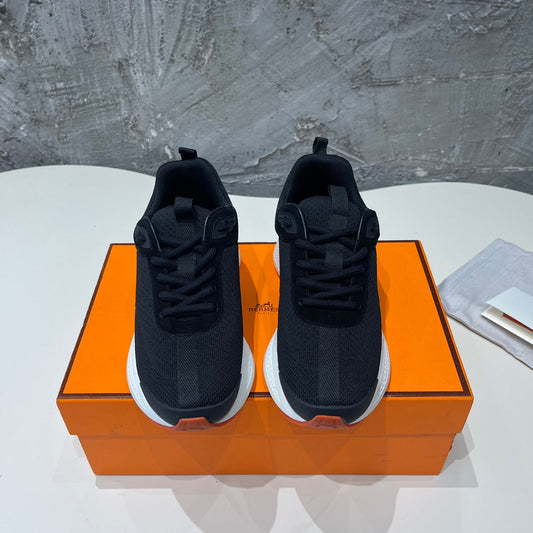 HEROS SNEAKERS BLACK MIX ROSE GOATSKIN - 35