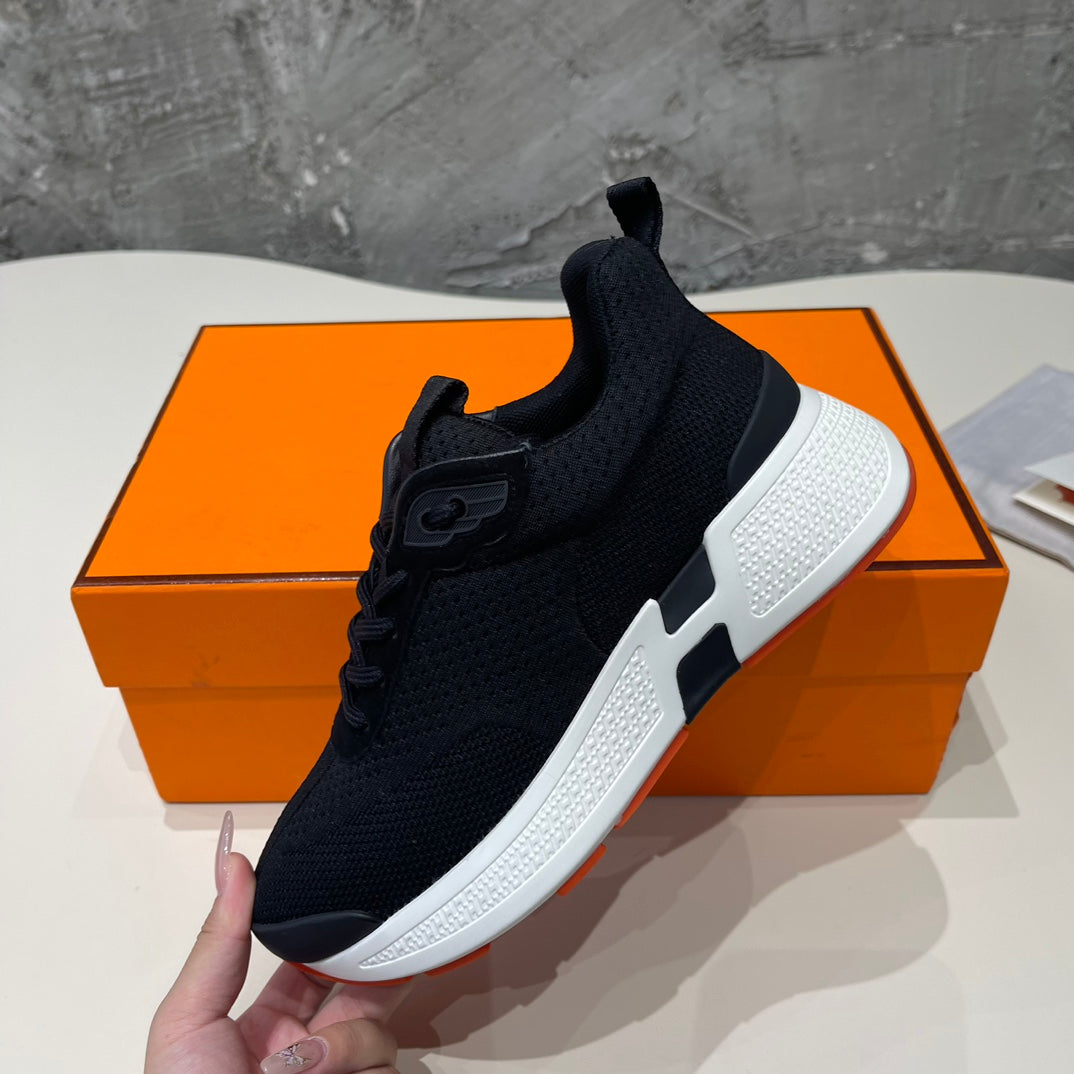 HEROS SNEAKERS BLACK MIX ROSE GOATSKIN - 35