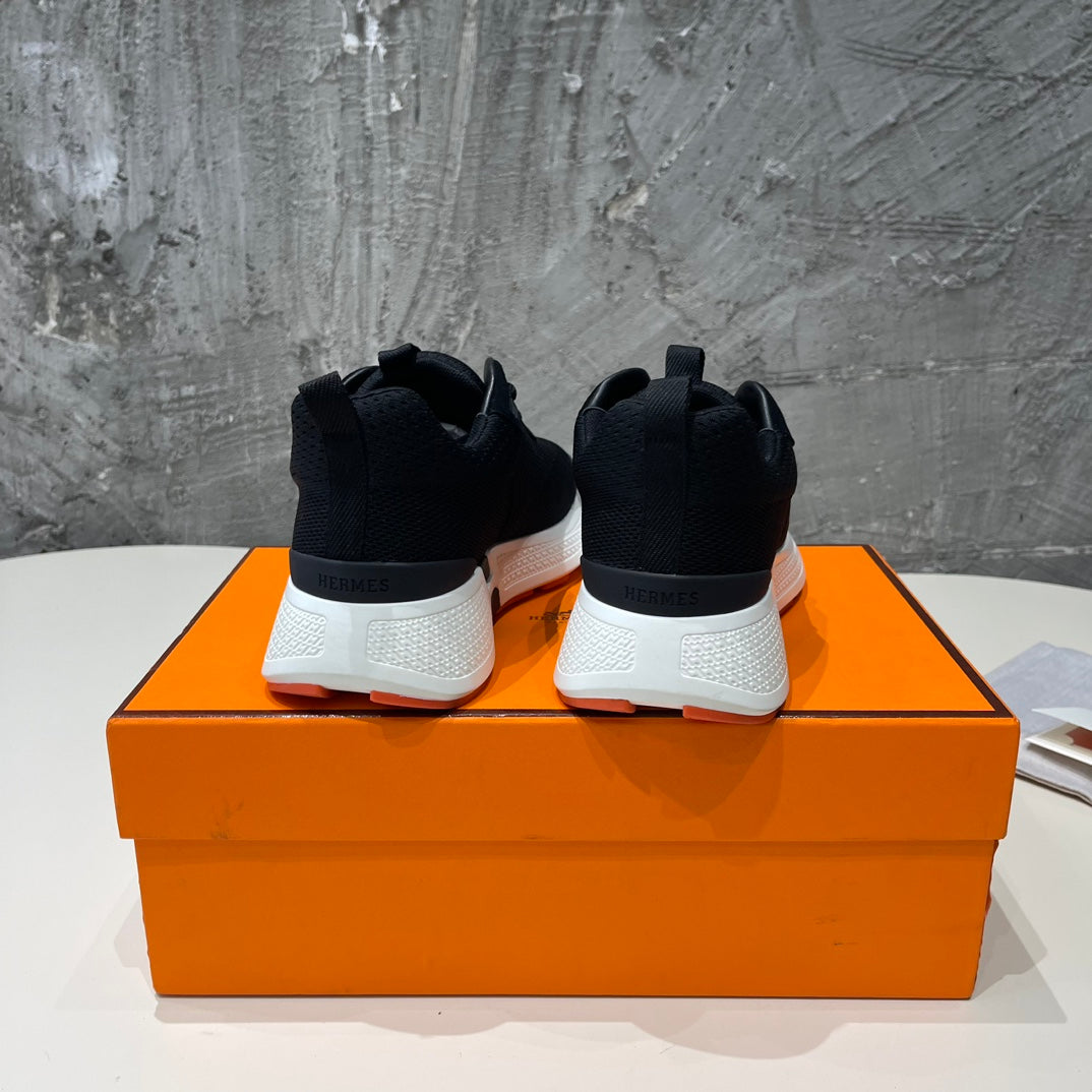 HEROS SNEAKERS BLACK MIX ROSE GOATSKIN - 35