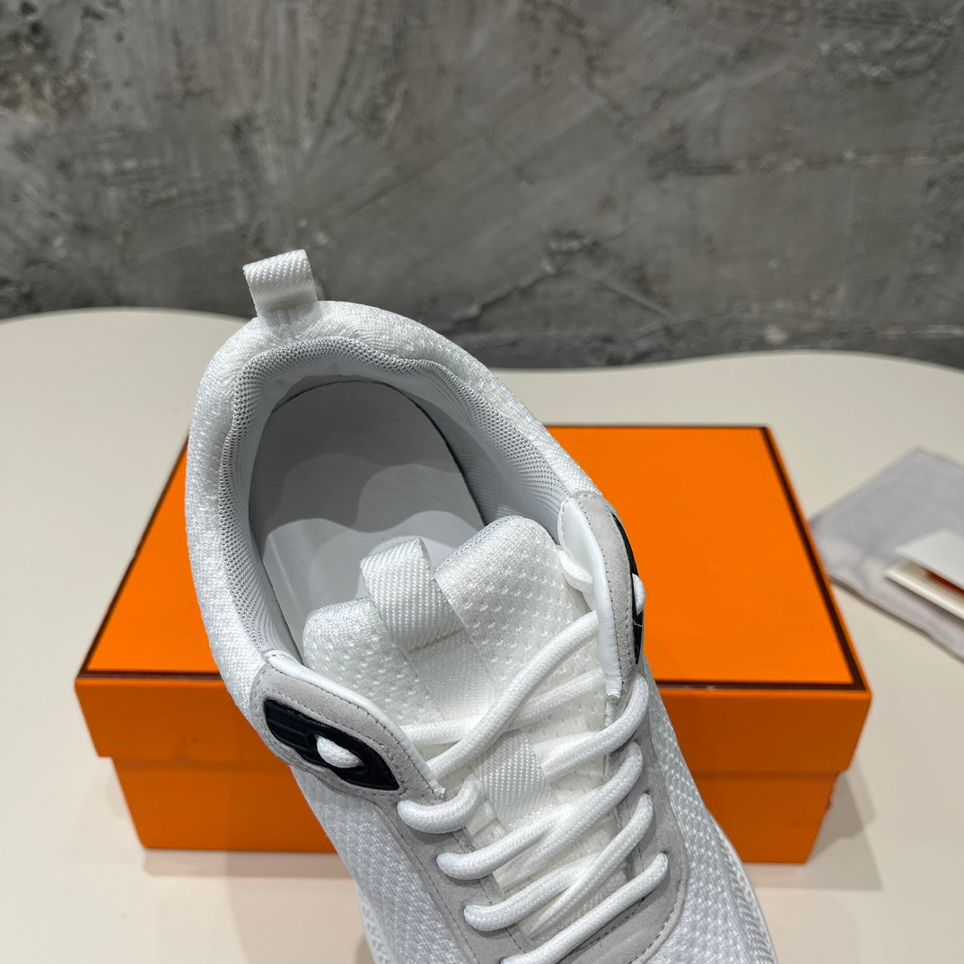 HEROS SNEAKERS WHITE MIX BLACK GOATSKIN - 35